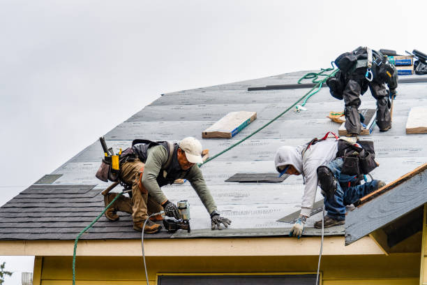 Professional Roofing technician working in Withams, VA